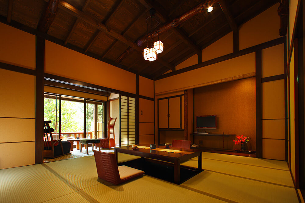 露天風呂付特別室｜山の朝 Yama-no-ashita｜66㎡メイン画像